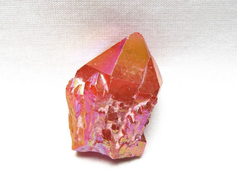 オーラクリスタル 原石 レッド エレスチャル オーラ水晶 一点物 171-8673