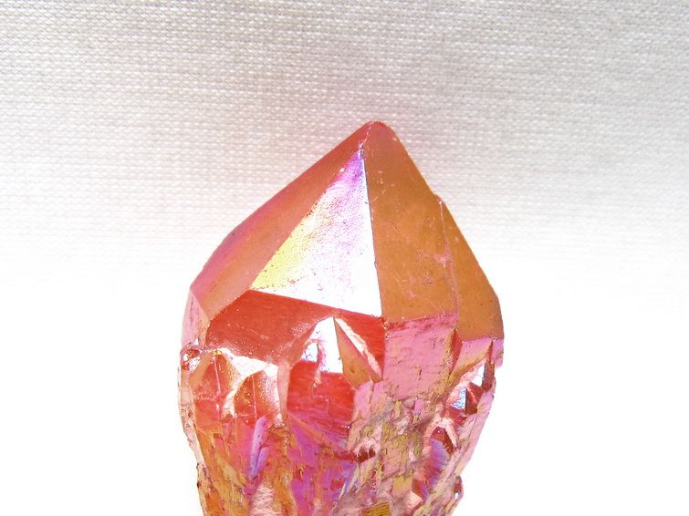 オーラクリスタル 原石 レッド エレスチャル オーラ水晶 一点物 171-8673