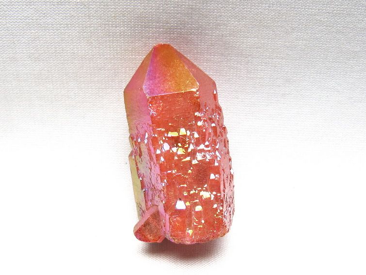 オーラクリスタル 原石 レッド エレスチャル オーラ水晶 一点物 171-8674
