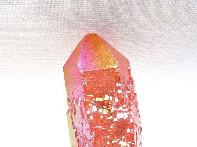 オーラクリスタル 原石 レッド エレスチャル オーラ水晶 一点物 171-8674