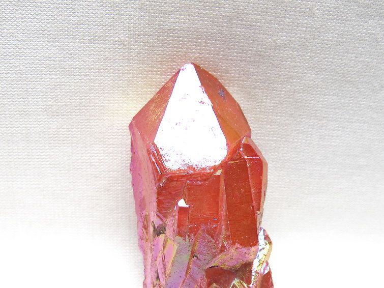 オーラクリスタル 原石 レッド エレスチャル オーラ水晶 一点物 171-8676