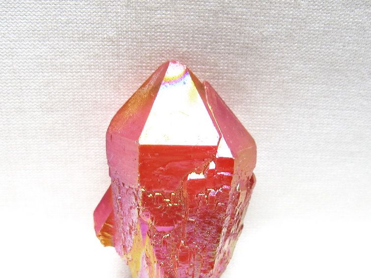 オーラクリスタル 原石 レッド エレスチャル オーラ水晶 一点物 171-8677