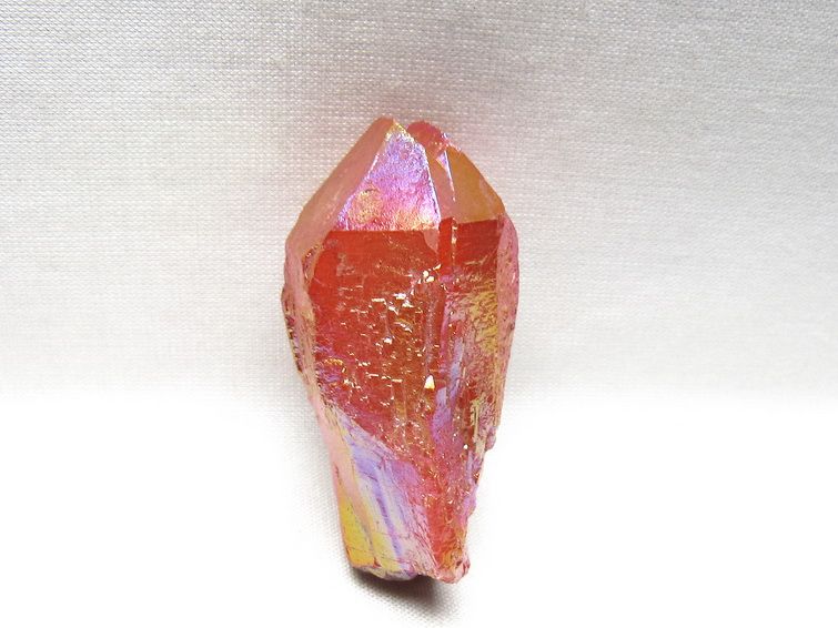 オーラクリスタル 原石 レッド エレスチャル オーラ水晶 一点物 171-8679