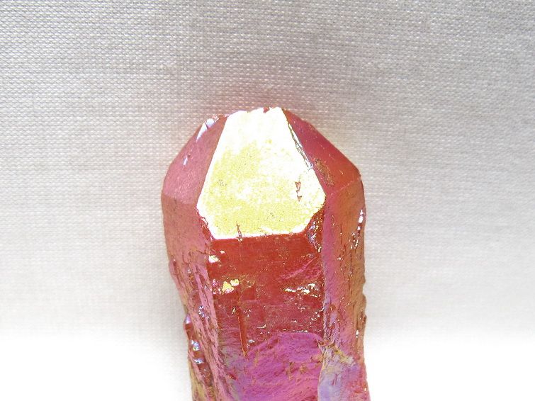 オーラクリスタル 原石 レッド エレスチャル オーラ水晶 一点物 171-8679
