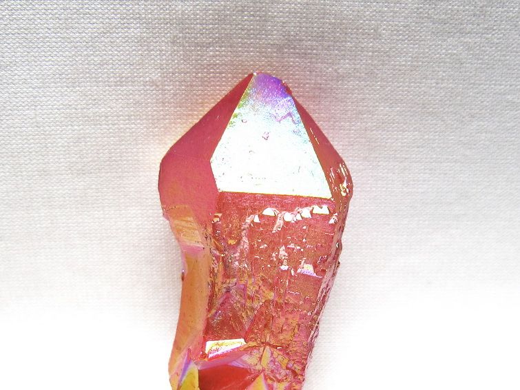 オーラクリスタル 原石 レッド エレスチャル オーラ水晶 一点物 171-8680