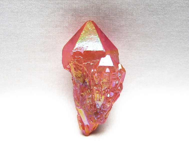 オーラクリスタル 原石 レッド エレスチャル オーラ水晶 一点物 171-8681