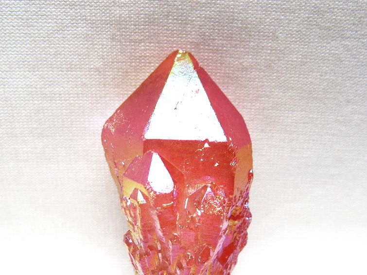 オーラクリスタル 原石 レッド エレスチャル オーラ水晶 一点物 171-8681
