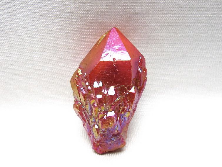 オーラクリスタル 原石 レッド エレスチャル オーラ水晶 一点物 171-8683