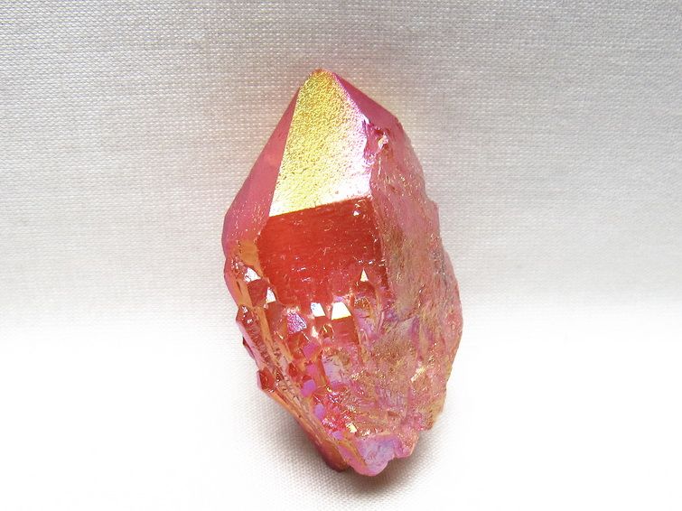 オーラクリスタル 原石 レッド エレスチャル オーラ水晶 一点物 171-8684