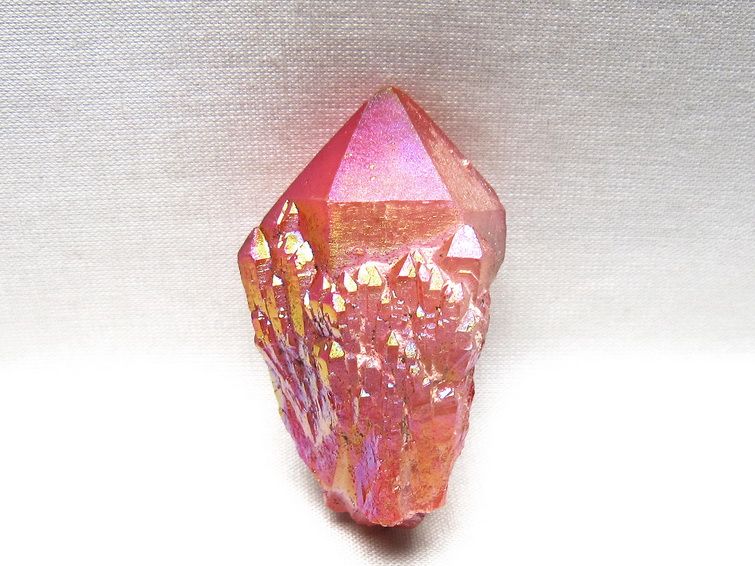 オーラクリスタル 原石 レッド エレスチャル オーラ水晶 一点物 171-8685
