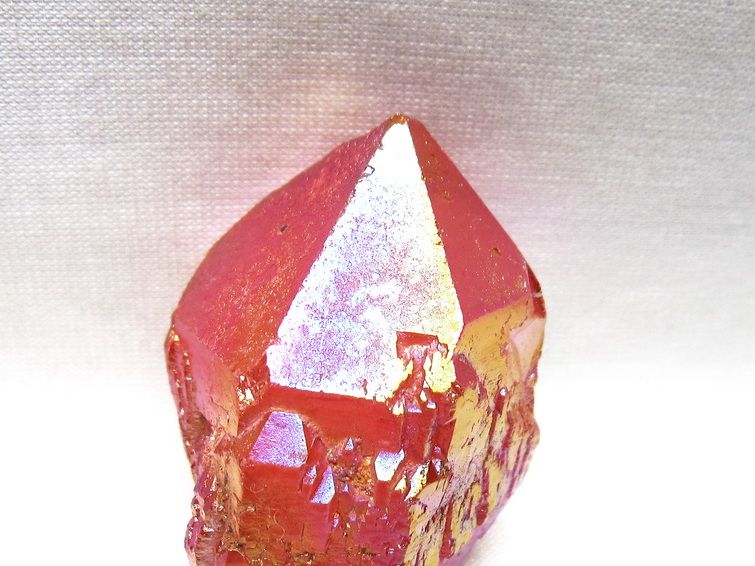 オーラクリスタル 原石 レッド エレスチャル オーラ水晶 一点物 171-8686