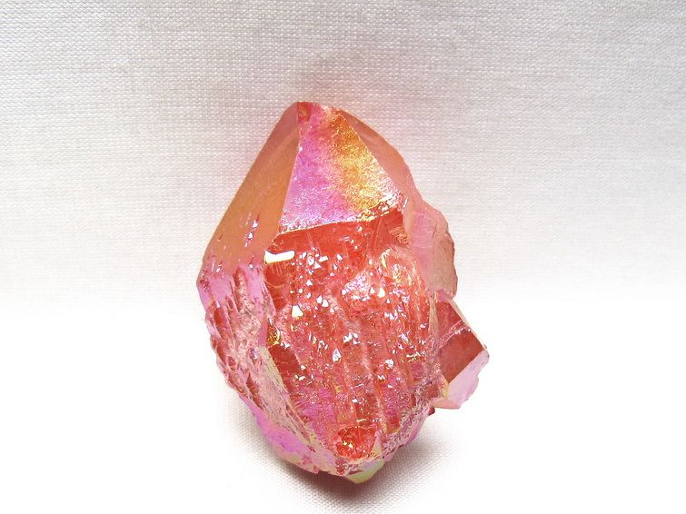 オーラクリスタル 原石 レッド エレスチャル オーラ水晶 一点物 171-8688