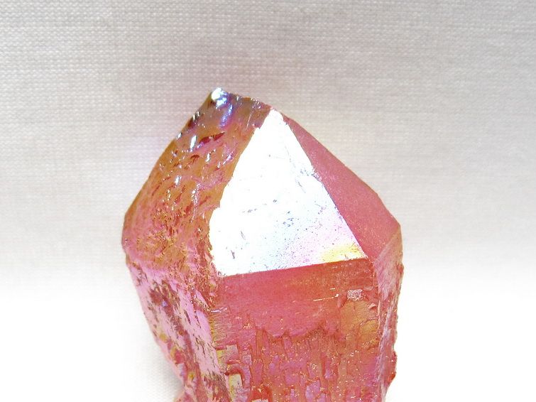 オーラクリスタル 原石 レッド エレスチャル オーラ水晶 一点物 171-8690