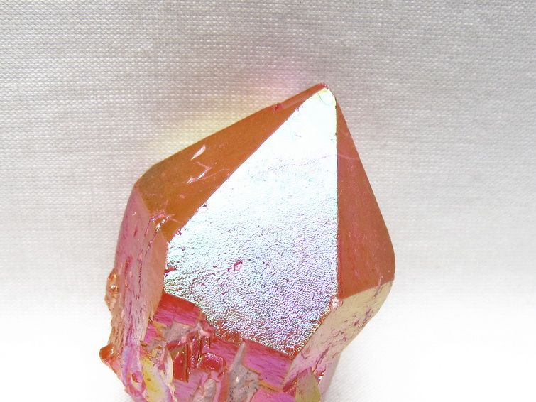 オーラクリスタル 原石 レッド エレスチャル オーラ水晶 一点物 171-8691