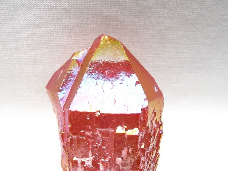 オーラクリスタル 原石 レッド エレスチャル オーラ水晶 一点物 171-8692
