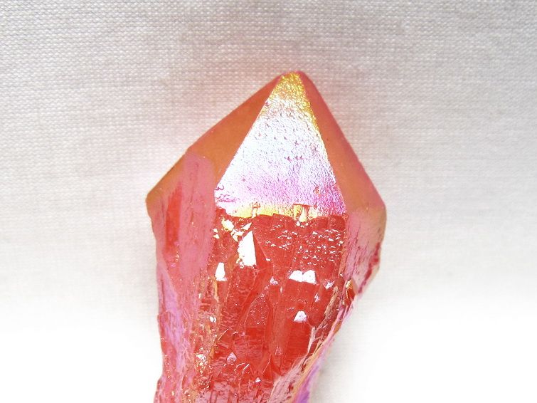 オーラクリスタル 原石 レッド エレスチャル オーラ水晶 一点物 171-8693