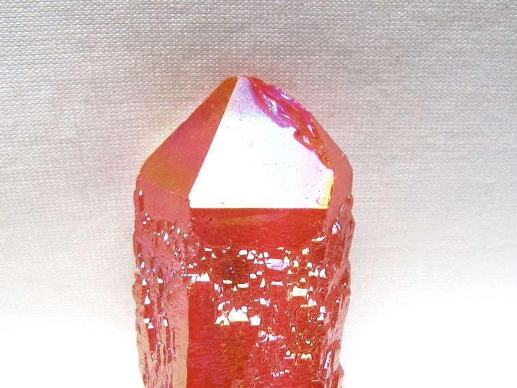 オーラクリスタル 原石 レッド エレスチャル オーラ水晶 一点物 171-8696