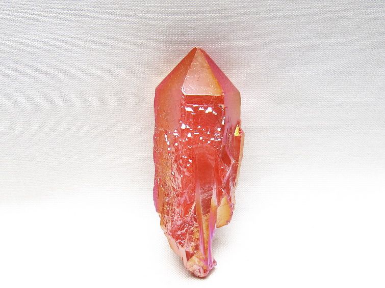 オーラクリスタル 原石 レッド エレスチャル オーラ水晶 一点物 171-8697