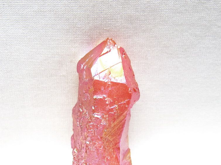 オーラクリスタル 原石 レッド エレスチャル オーラ水晶 一点物 171-8698