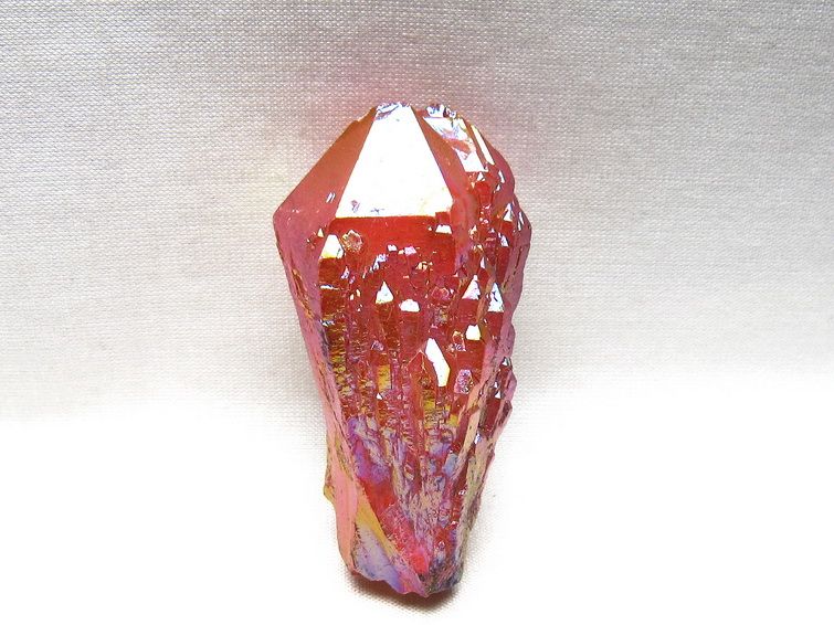オーラクリスタル 原石 レッド エレスチャル オーラ水晶 一点物 171-8702