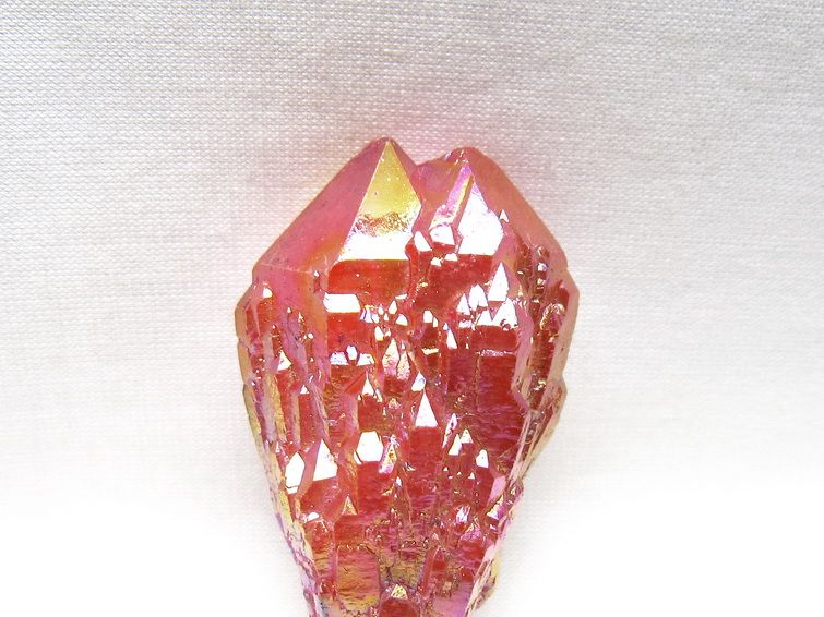 オーラクリスタル 原石 レッド エレスチャル オーラ水晶 一点物 171-8702