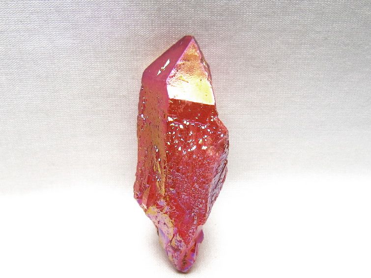 オーラクリスタル 原石 レッド エレスチャル オーラ水晶 一点物 171-8706