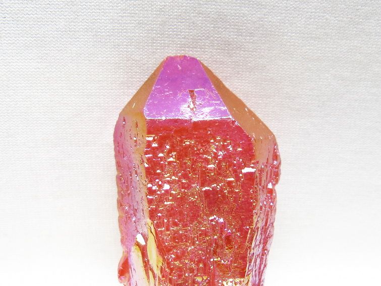 オーラクリスタル 原石 レッド エレスチャル オーラ水晶 一点物 171-8706