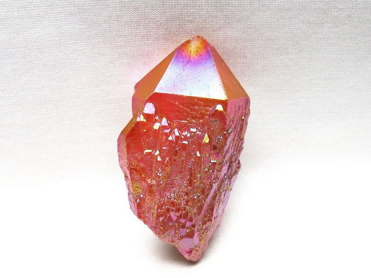 オーラクリスタル 原石 レッド エレスチャル オーラ水晶 一点物 171-8707
