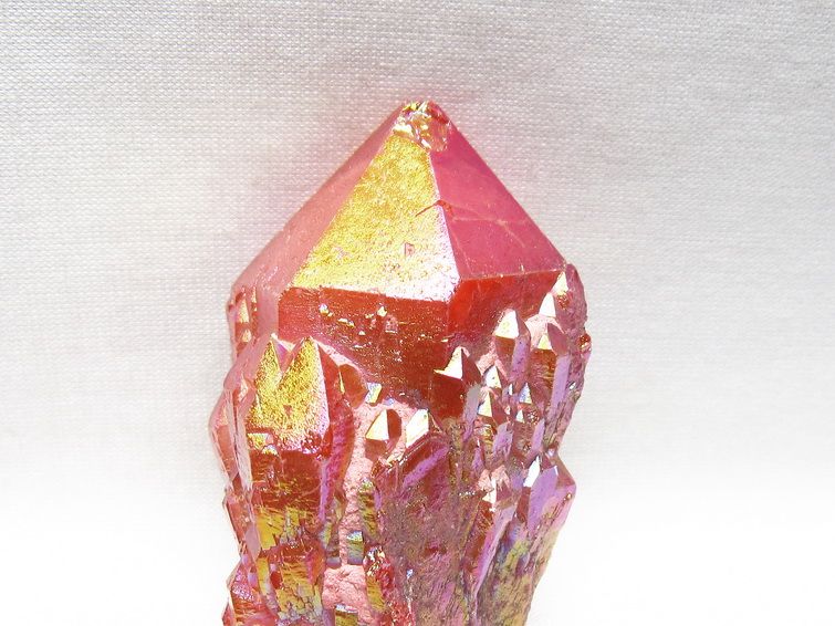 オーラクリスタル 原石 レッド エレスチャル オーラ水晶 一点物 171-8709