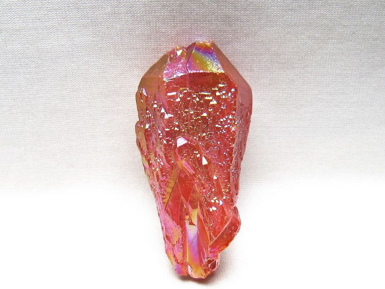 オーラクリスタル 原石 レッド エレスチャル オーラ水晶 一点物 171-8710