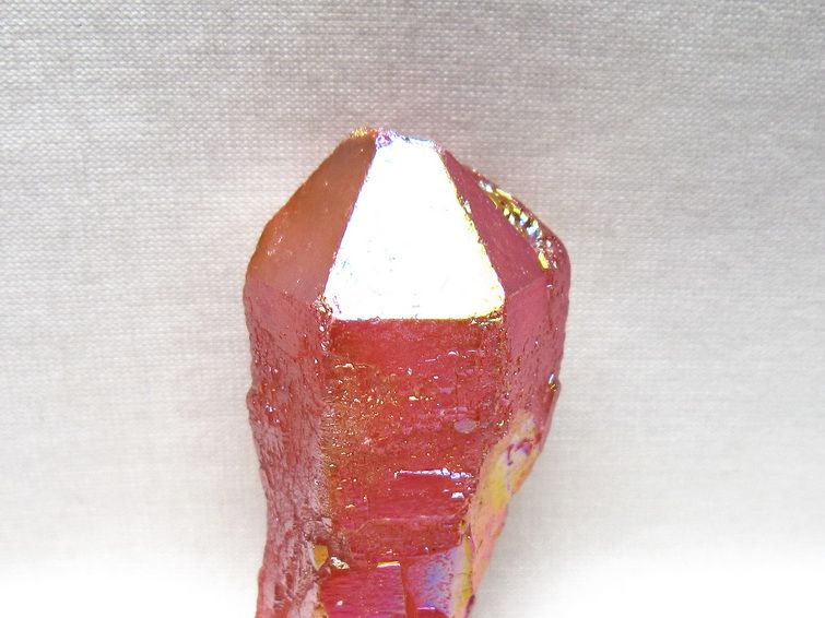 オーラクリスタル 原石 レッド エレスチャル オーラ水晶 一点物 171-8710