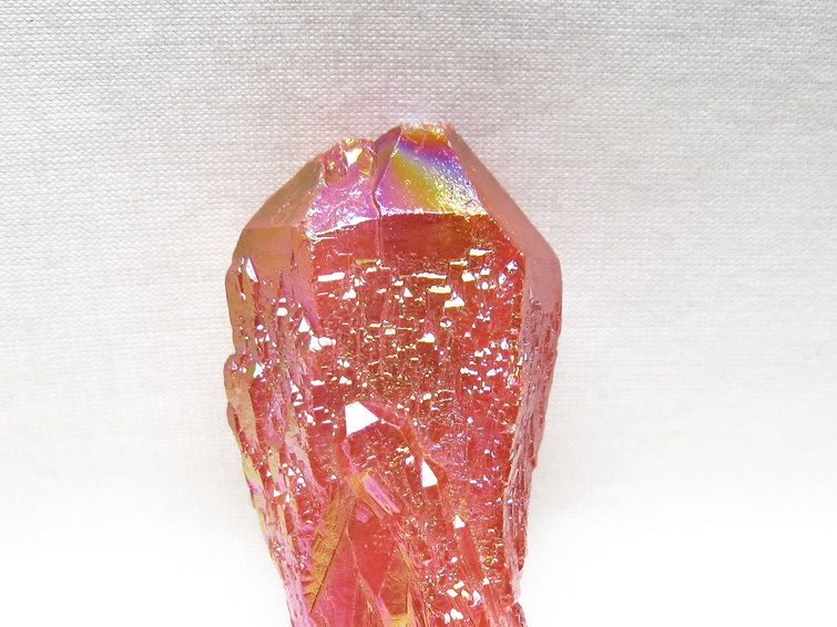 オーラクリスタル 原石 レッド エレスチャル オーラ水晶 一点物 171-8710