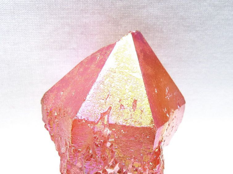 オーラクリスタル 原石 レッド エレスチャル オーラ水晶 一点物 171-8714