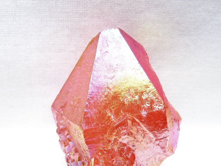 オーラクリスタル 原石 レッド エレスチャル オーラ水晶 一点物 171-8714