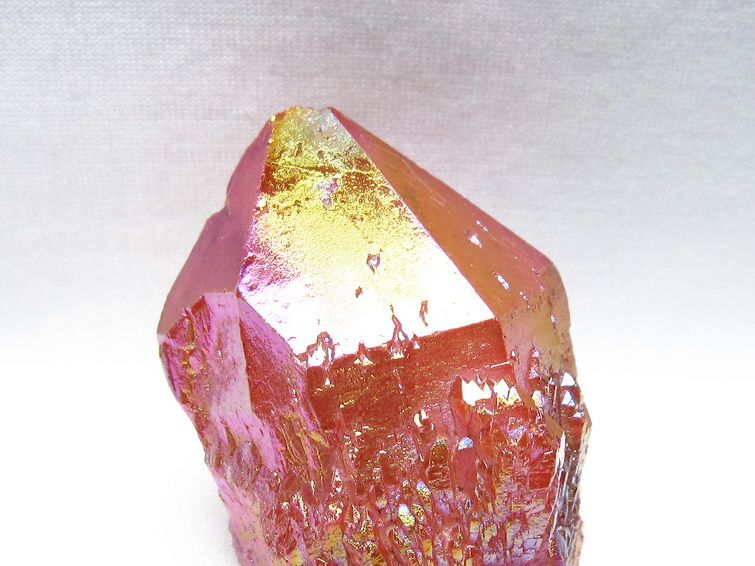 オーラクリスタル 原石 レッド エレスチャル オーラ水晶 一点物 171-8716