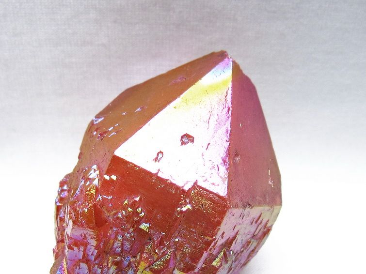 オーラクリスタル 原石 レッド エレスチャル オーラ水晶 一点物 171-8716
