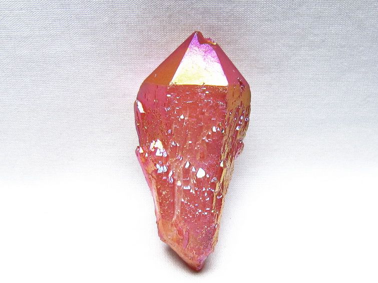 オーラクリスタル 原石 レッド エレスチャル オーラ水晶 一点物 171-8717