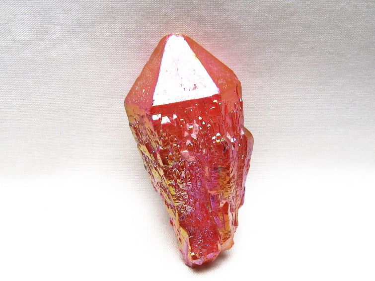 オーラクリスタル 原石 レッド エレスチャル オーラ水晶 一点物 171-8718