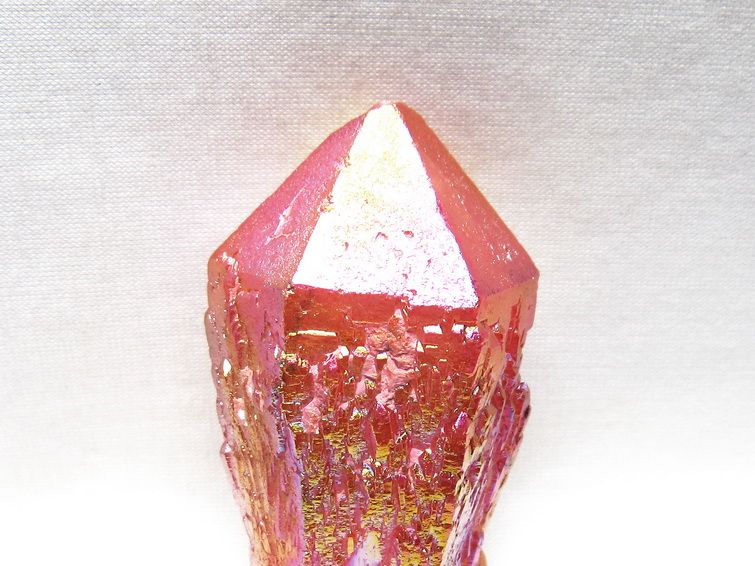 オーラクリスタル 原石 レッド エレスチャル オーラ水晶 一点物 171-8718