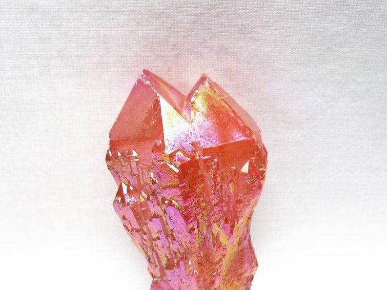 オーラクリスタル 原石 レッド エレスチャル オーラ水晶 一点物 171-8719