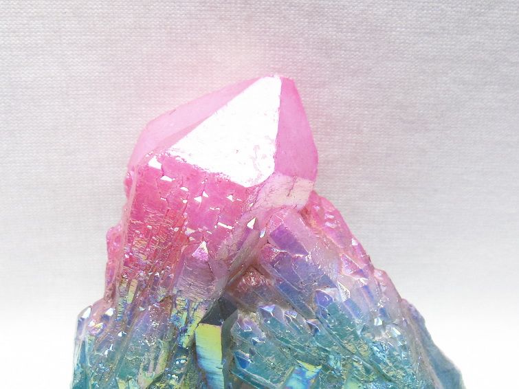 オーラクリスタル 原石 マルチカラー エレスチャル オーラ水晶 一点物 171-8721