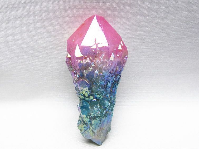 オーラクリスタル 原石 マルチカラー エレスチャル オーラ水晶 一点物 171-8722