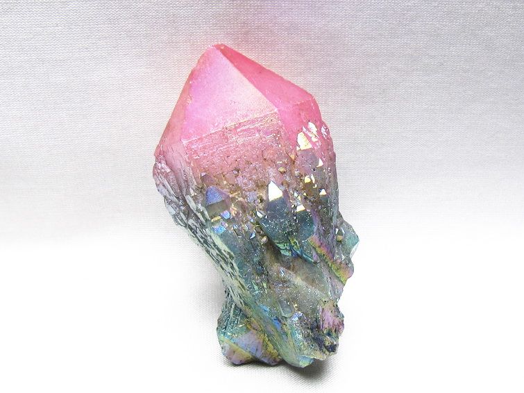 オーラクリスタル 原石 マルチカラー エレスチャル オーラ水晶 一点物 171-8723
