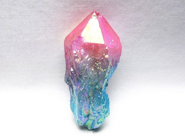 オーラクリスタル 原石 マルチカラー エレスチャル オーラ水晶 一点物 171-8724