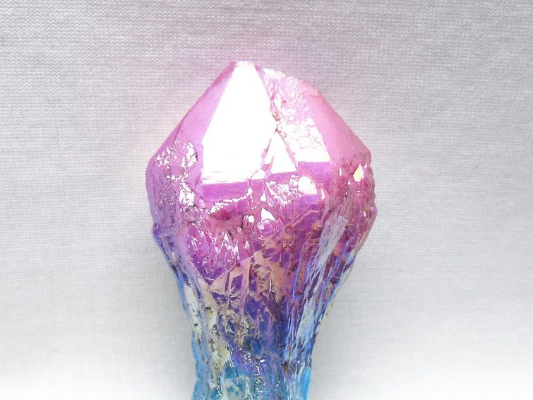 オーラクリスタル 原石 マルチカラー エレスチャル オーラ水晶 一点物 171-8725
