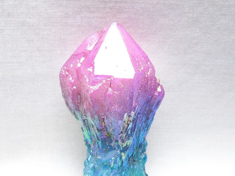 オーラクリスタル 原石 マルチカラー エレスチャル オーラ水晶 一点物 171-8725