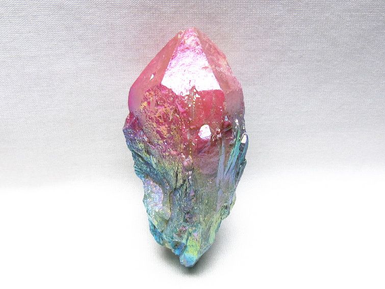 オーラクリスタル 原石 マルチカラー エレスチャル オーラ水晶 一点物 171-8727