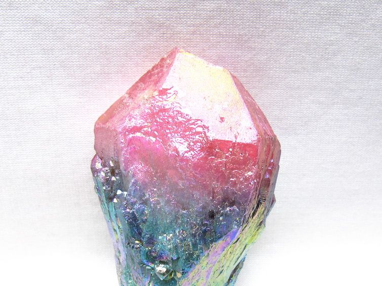 オーラクリスタル 原石 マルチカラー エレスチャル オーラ水晶 一点物 171-8727