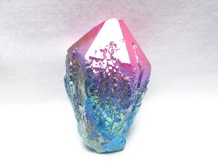 オーラクリスタル 原石 マルチカラー エレスチャル オーラ水晶 一点物 171-8729
