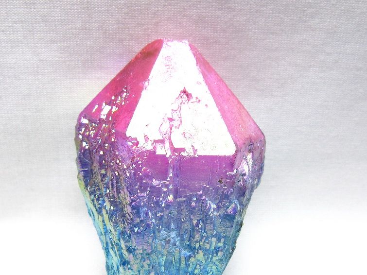 オーラクリスタル 原石 マルチカラー エレスチャル オーラ水晶 一点物 171-8729